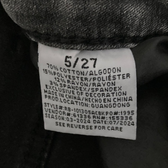 Christian Louboutin Charcoal Wide Leg Jeans - Picture 3 of 5